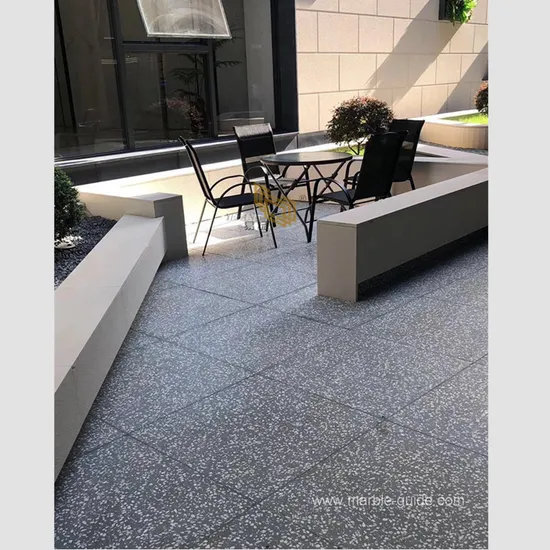 Artificial Stone Bespoke Dark Grey Terrazzo for Flooring/Tabletop/Bench Top 