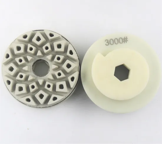 High Efficiency Durable Resin Diamond Chamfering Polishing Pad for Stone Snail Lock Resin 
