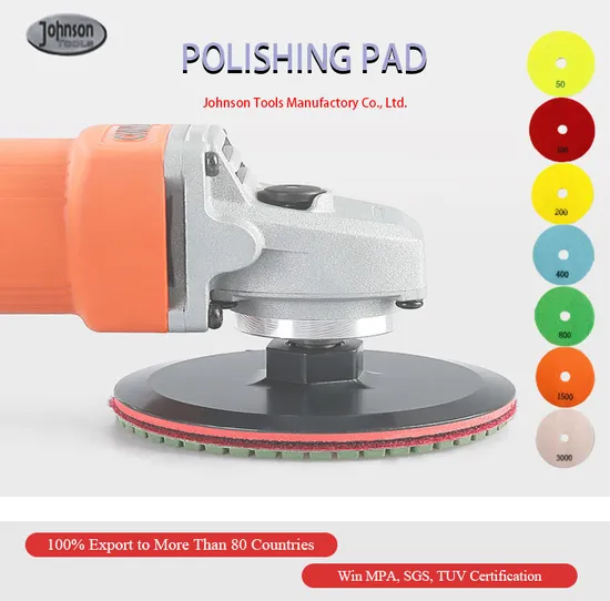 China Factory 180mm Metal Bond Electroplated Polishing Pads for Stone Ceramic 
