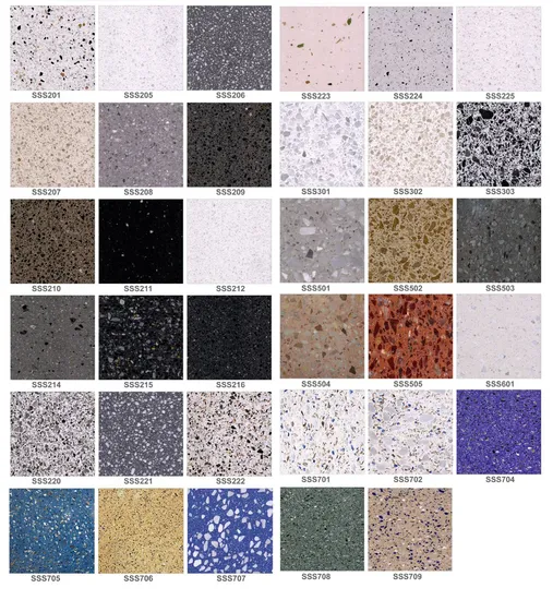Black Countertop with Terrazzo Slab/Tile Lower Price in Pop 
