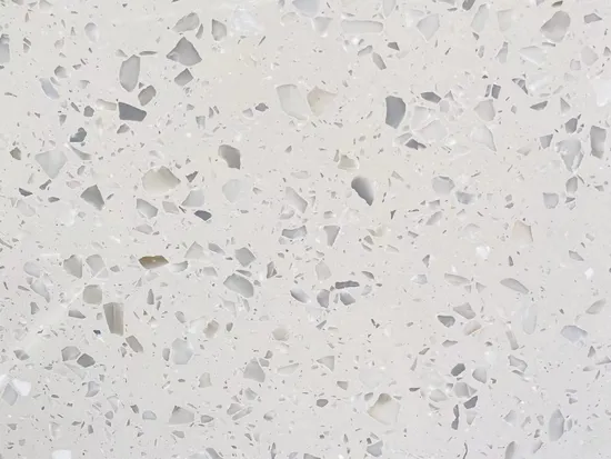 Artificial Polished White Terrazzo Slab for interior/outdoor floor/wall slabs/tiles/countertops/stairs/sills/column/mosaic decoration 