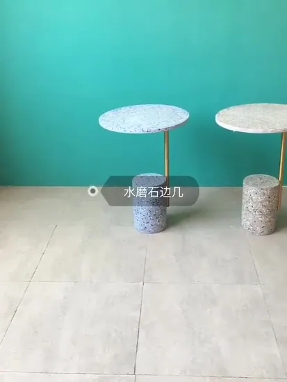 Round Handmade Terrazzo Stone Coffee Table Top 